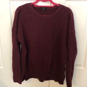 Ann Taylor burgundy sweater